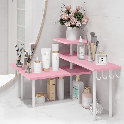 Homode 3-Tier Counter Organizer Shelf - Pink