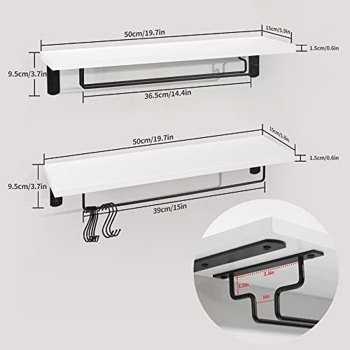 Afuly Coffee Bar Shelf Wall Holder Set of 2