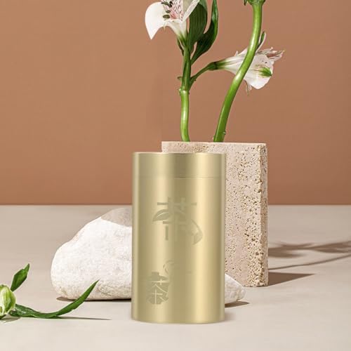 Cabilock Brass Tea Canister with Lid