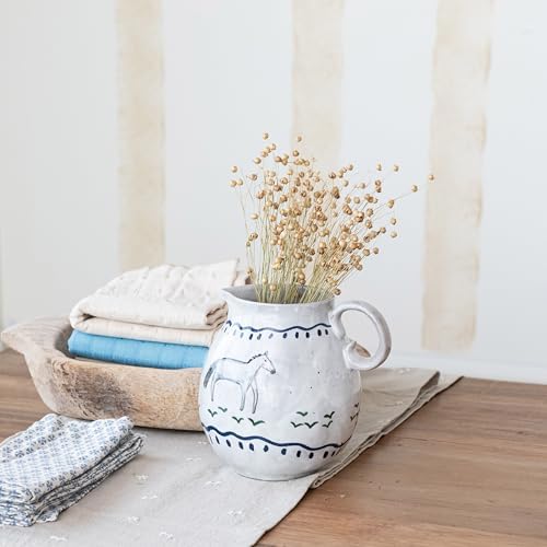Creative Co-Op Multicolor Horse Pitcher