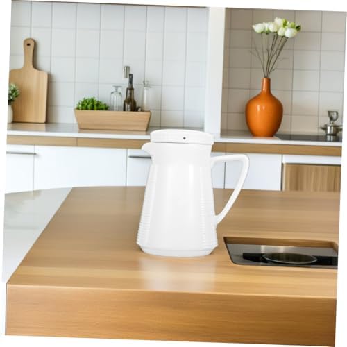 STOBAZA Ceramic Heat Resistant Pitcher with Lid