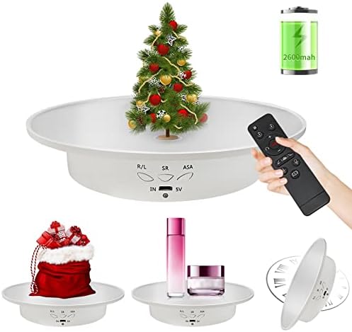 Motorized Rotating Display Stand with Mirror Cover