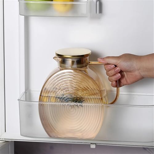 Cold Water Kettle 2500ml Glass Pitcher With Lid