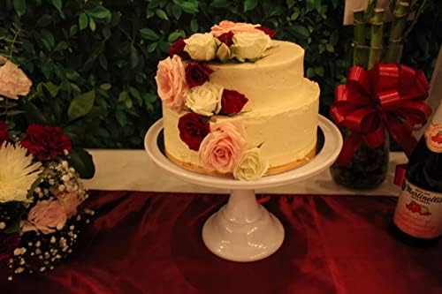 11 Inch White Melamine Cake Stand for Dessert Display