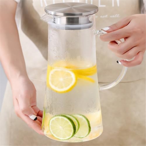 15 Liter Heat Resistant Glass Pitcher With Lid