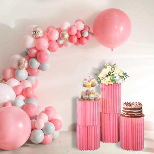 Merrifete Stacking Block Cake Stands for Party and Events