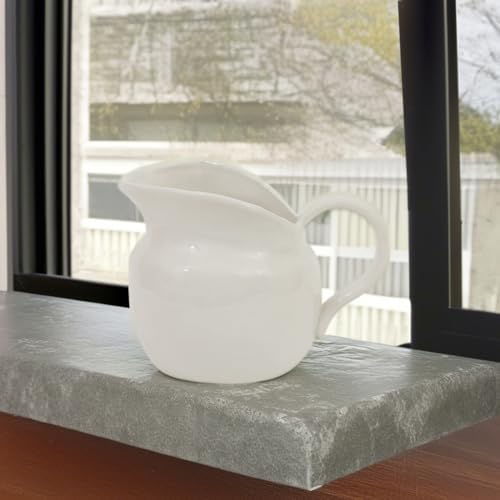 Creative Co Op White Stoneware Pitcher