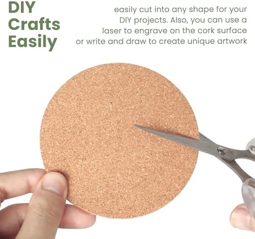 36 Pcs 2mm Thick Self-Adhesive Cork Sheets