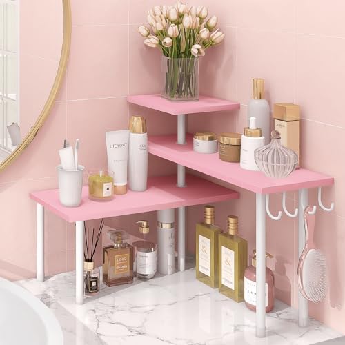 Homode 3-Tier Counter Organizer Shelf - Pink