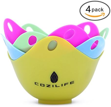 COZILIFE Egg Poacher Set of 4 with Ring Standers