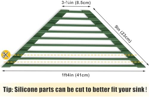 Tomorotec Triangle Dish Drying Rack for Sink Corner