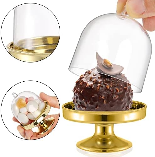 Okllen 36-Pack Mini Cake Stand with Lid and Base