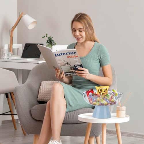 Befocus Pink Fruit Bowl with Drain Pedestal