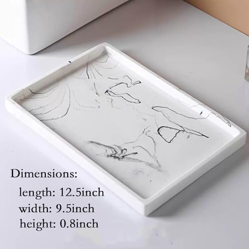 Epoxy Resin Marble Serving Tray 100 Handmade