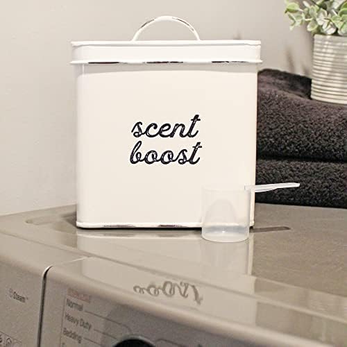 AuldHome Design Laundry Scent Booster Storage Container White