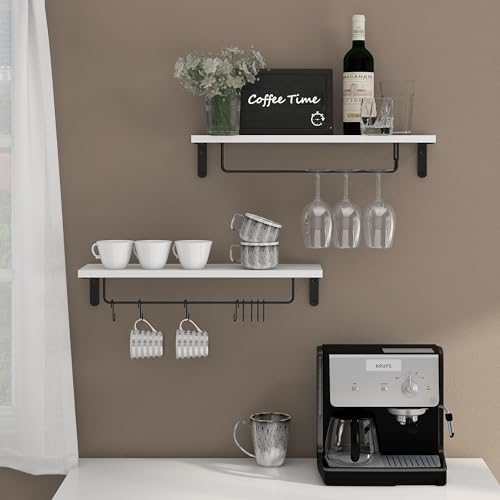Afuly Coffee Bar Shelf Wall Holder Set of 2