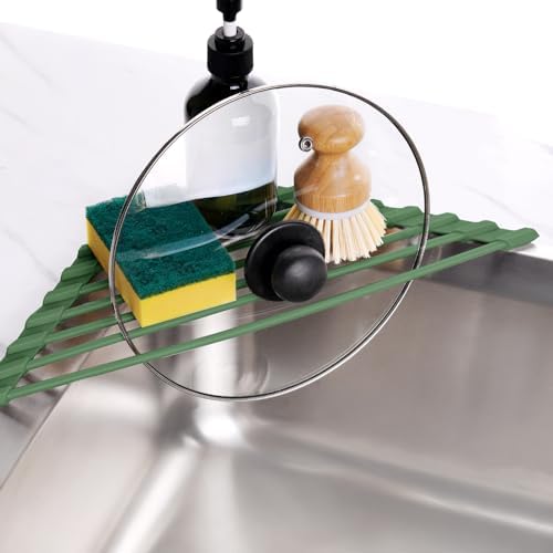 Tomorotec Triangle Dish Drying Rack for Sink Corner