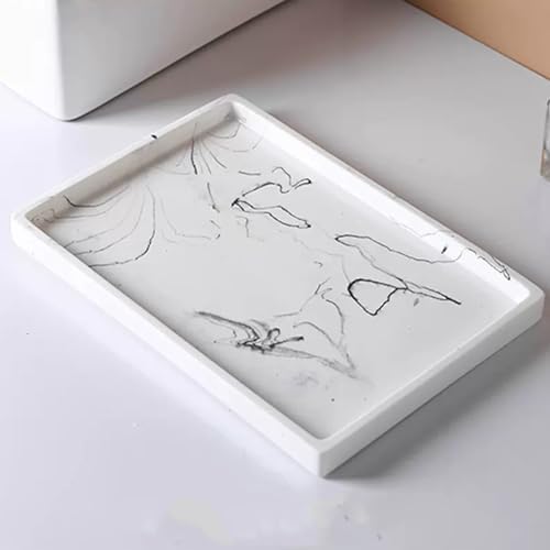 Epoxy Resin Marble Serving Tray 100 Handmade