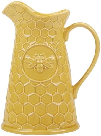 French Bees Embossed Honeycomb Pitcher 88 oz