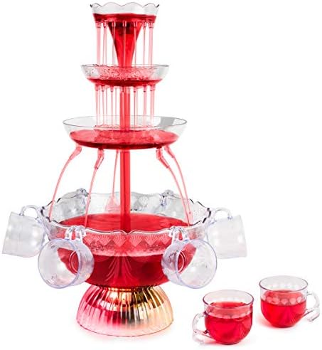 Nostalgia 3-Tier Lighted Beverage Dispenser