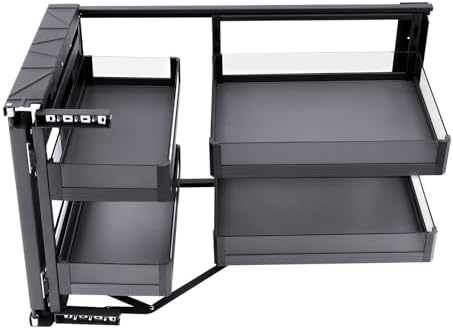 14 Inch Blind Corner Two Tier Cabinet Pull Out Organizer