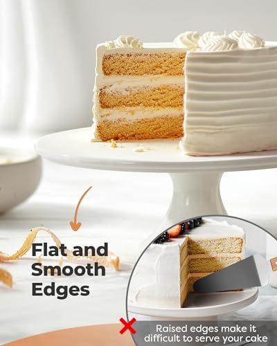 Kootek White Cake Stand 10x10 Inches Porcelain
