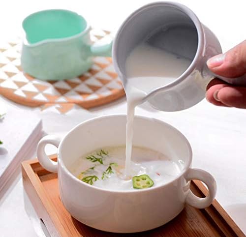 Ceramic Milk Jug with Handle Stylish Beverage Jug for Tea and Coffee