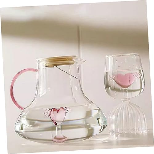STOBAZA Large Capacity Glass Water Jug for Hot and Cold Beverages