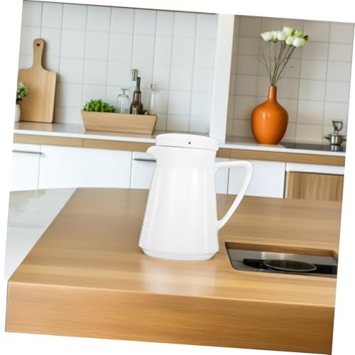 Large Capacity Ceramic Cold Water Pitcher with Elegant Lid