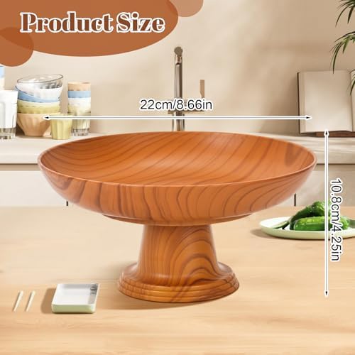 Decorative Fruit Bowl with Footed Base 87 Inch Plastic