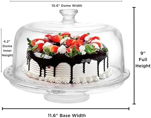 JOEYZ Extra Large 6 in 1 Acrylic Cake Stand