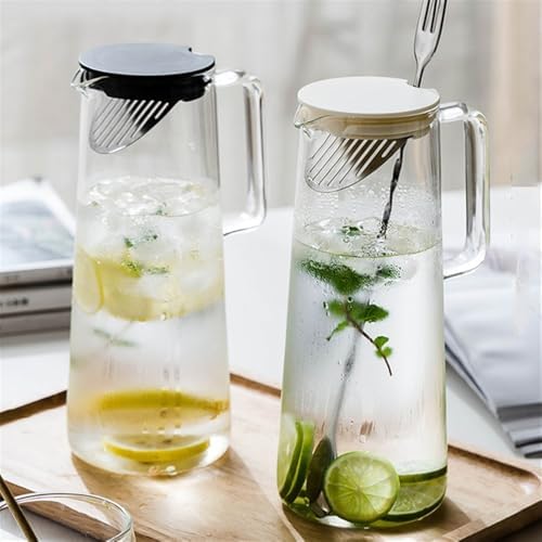 Cold Kettle Heat Resistant Glass Water Pitcher 12L White