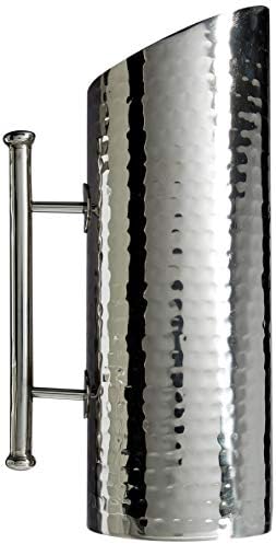 Elegance Hammered Stainless Steel Pitcher 60 Ounce Silver