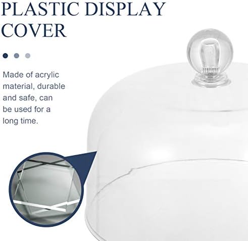 Cabilock Plastic Cake Dome Cover Round Stand Display