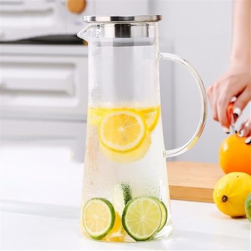 15 Liter Heat Resistant Glass Pitcher With Lid