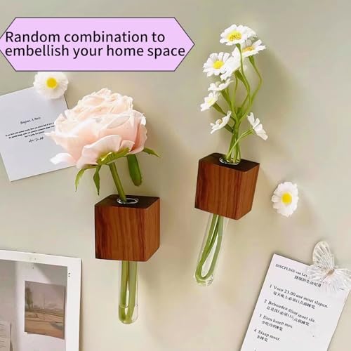 BudgetBliss Mini Vase Magnets for Fridge Home Decor