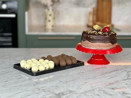 Acrylic Round Slim Cake Stand with White Finish