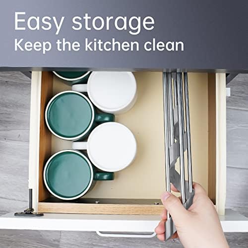 Tomorotec Triangle Roll-Up Dish Drying Rack for Sink
