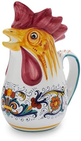 Sur La Table Nova Deruta Rooster Pitcher Yellow