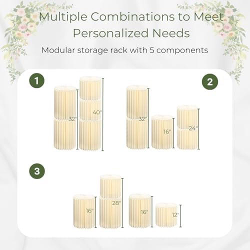 Merrifete Stacking Block Cake Stands for Party and Events