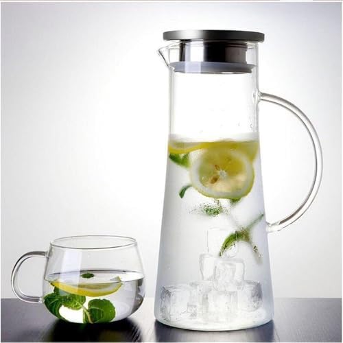 15 Liter Heat Resistant Glass Pitcher With Lid