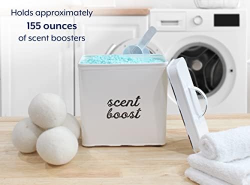 AuldHome Design Laundry Scent Booster Storage Container White