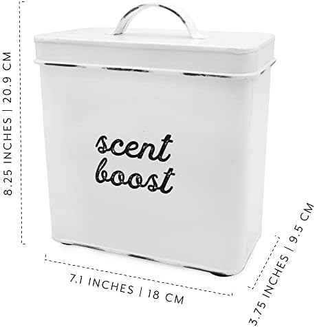 AuldHome Design Laundry Scent Booster Storage Container White