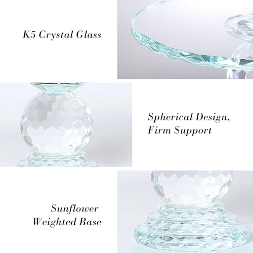 Uten Crystal Glass Cake Stand 11 Inch Elegant Display