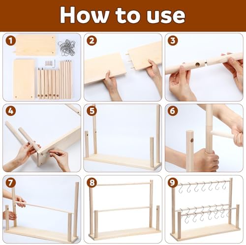 Pretzel Holder Stand with 21 Hooks for Oktoberfest