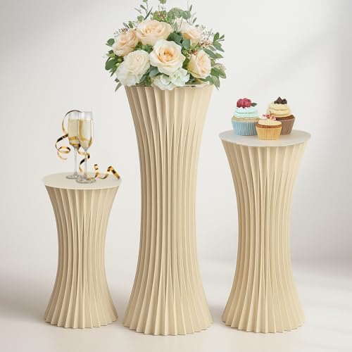 3PCS Hourglass Cake Stands for Party and Celebration