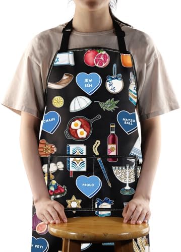 JNIAP Hanukkah Cooking Apron Israeli Gift