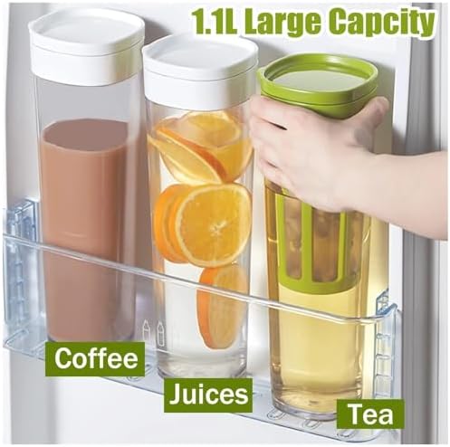 1100ml Plastic Cold Water Pitcher with Removable Core
