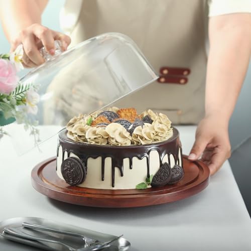 CherHome Rotatable Cake Stand with Lid 118in