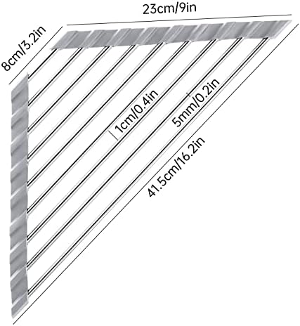 Tomorotec Triangle Roll-Up Dish Drying Rack for Sink